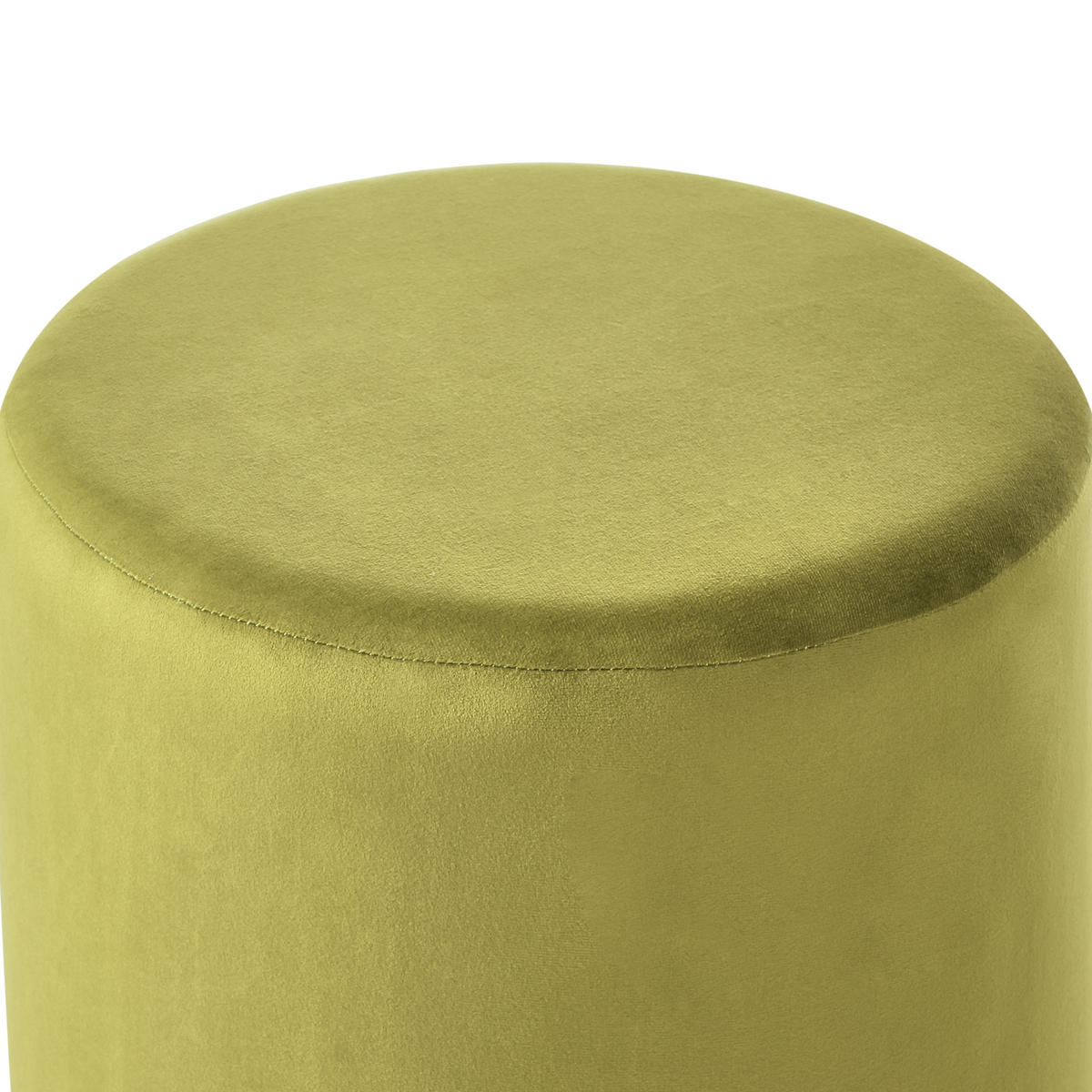 POUF Olivgrün Lovett - Grün, Textil (47/46/47cm) - Beliani