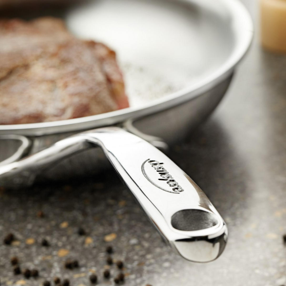 BRATPFANNE Proline 7 ø 24 cm - Silberfarben, Metall (24cm) - Demeyere