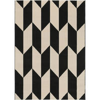 TEPPICH Dessert Schwarz/Weiß 160x230 cm - Schwarz, Textil (160/230cm) - benuta Pop