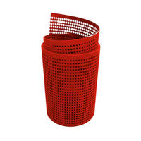 SICHTSCHUTZSTREIFEN PP Premium Gelocht 30 Prozent Streifen Rot 2,55m - Rot, Kunststoff (255/19cm) - ZAUN|ZU