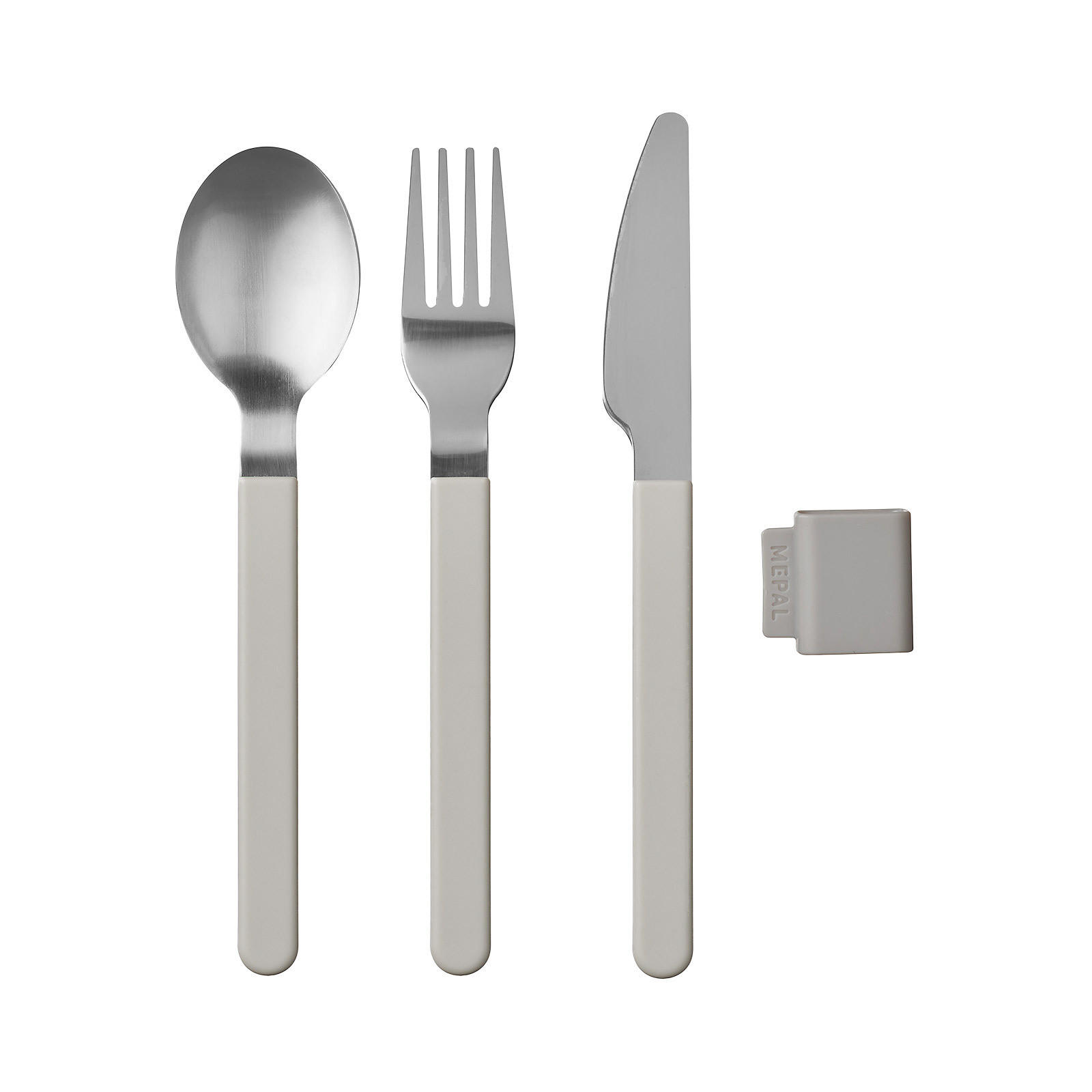 BESTECK-SET Silueta Nordic White - Weiß, Metall - Mepal