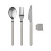 BESTECK-SET Silueta Nordic White - Weiß, Metall - Mepal