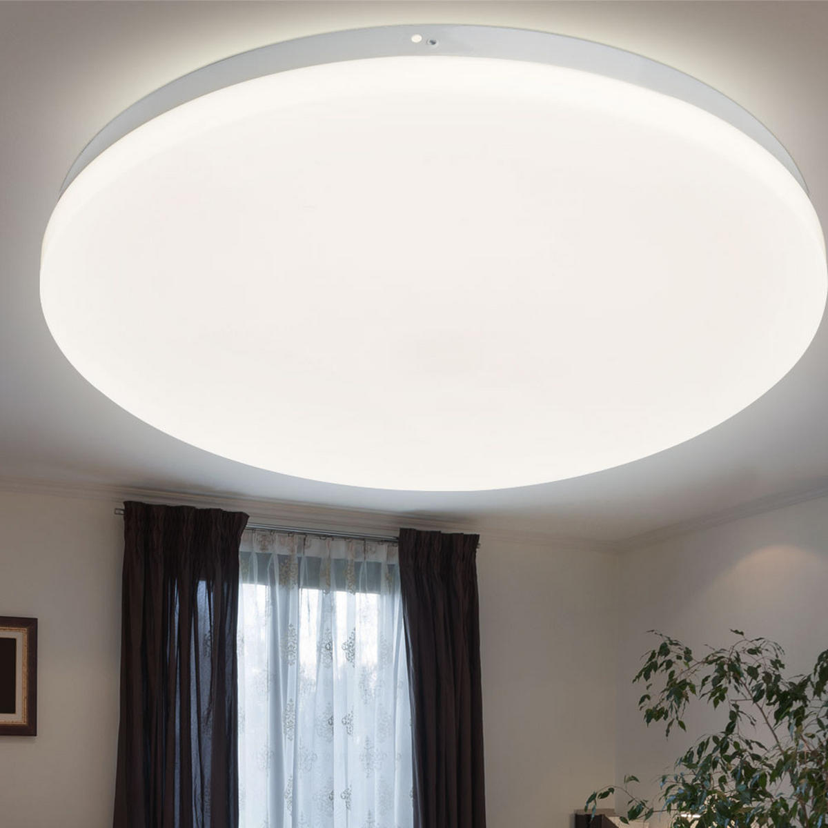 LED DECKENLEUCHTE Metall Acryl Weiß - Weiß, Metall (37/37/5.6cm) - Globo Lighting