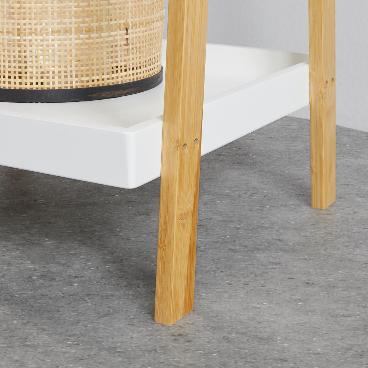REGAL Mirella Weiß/Naturfarben MDF - Naturfarben, Naturmaterialien (43/160/40cm)