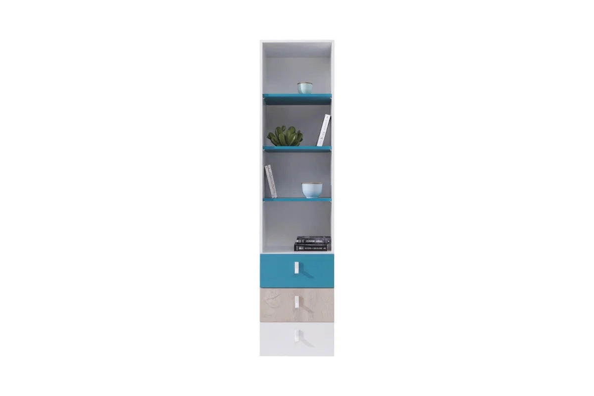 SCHLAFZIMMER Set 6-tlg. – PLANET System – Sonoma Eiche / Weiß - Weiß, Holzwerkstoff (135/190/135cm) - hi-markt