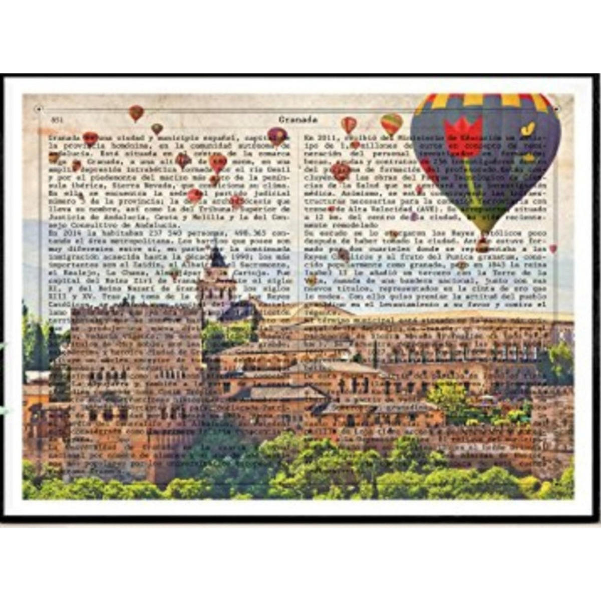 POSTER Vintage Von Granada. A4 Rahmenlos - Klar, Papier (29.7/5/21cm) - Nacnic