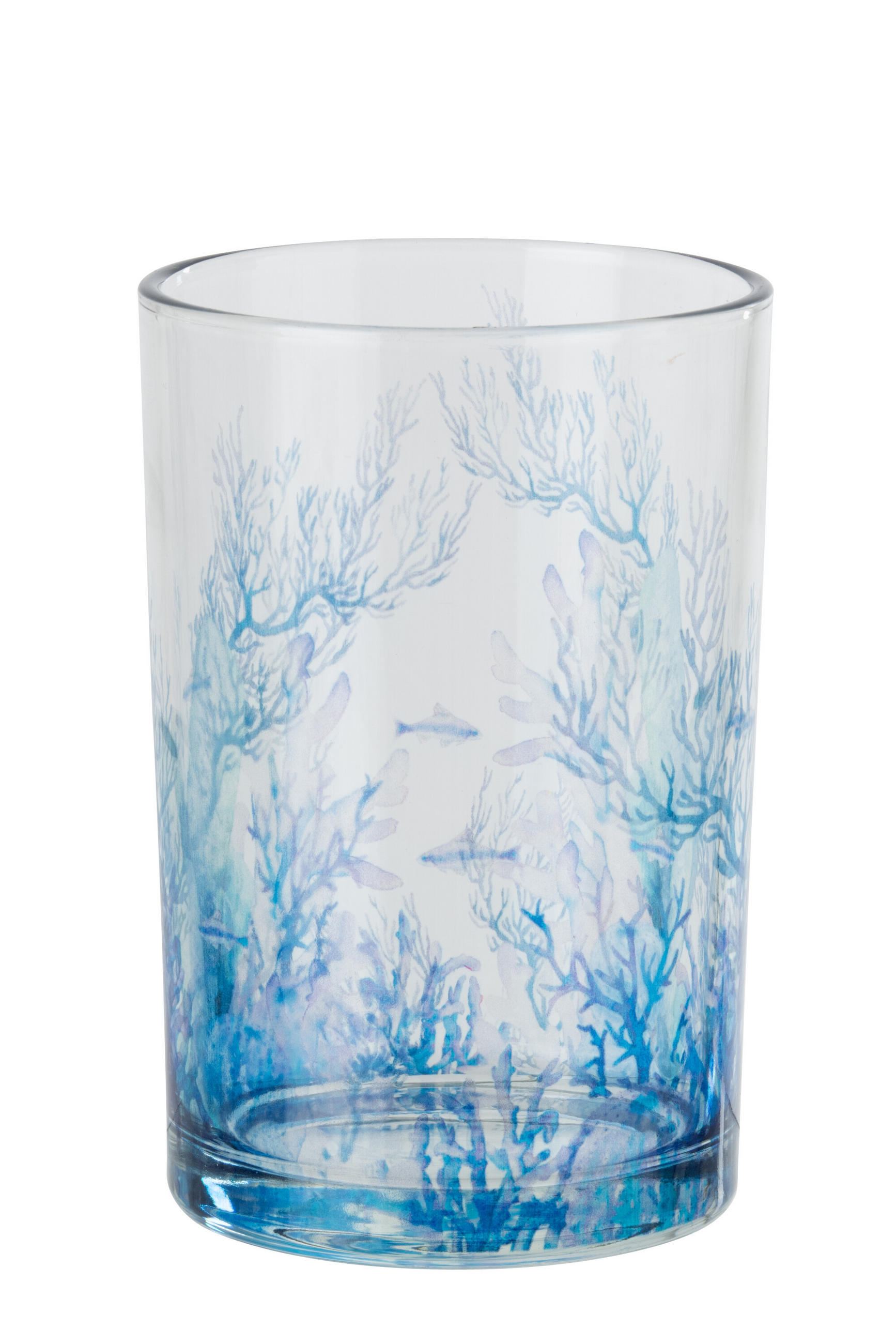 J-Line Windlicht Blau 18 cm
