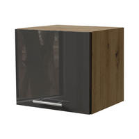 KLAPPHÄNGESCHRANK Essen W4B/40 Graphit Hochglanz / Eiche Artisan Matt 40 / 32,5 / 36cm - Graphitfarben/Eiche Artisan, Holz/Holzwerkstoff (40/36/32.5cm) - Feldmann-Wohnen