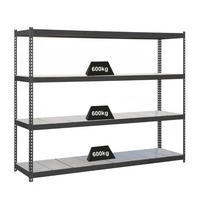 SCHWERLASTREGAL METAL BEAST FOUR | HxBxT 200x150x45cm | Fachlast 600kg | Anthrazit - Anthrazit, Metall (150/200/45cm) - PROREGAL