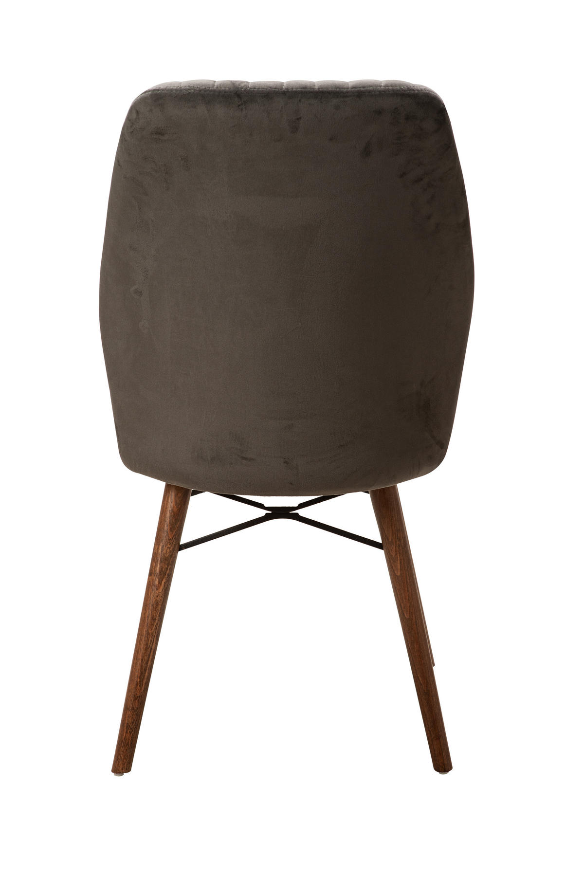 STUHL SAN DIEGO in anthrazit mit Holzbeinen - Anthrazit, Holz/Textil (49/90cm) - Stuhlmann