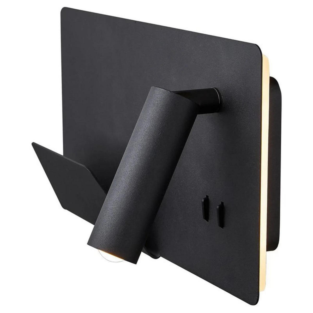 WANDLEUCHTE Somnila Schwarz - Schwarz, Metall (16/7/16cm) - SLV