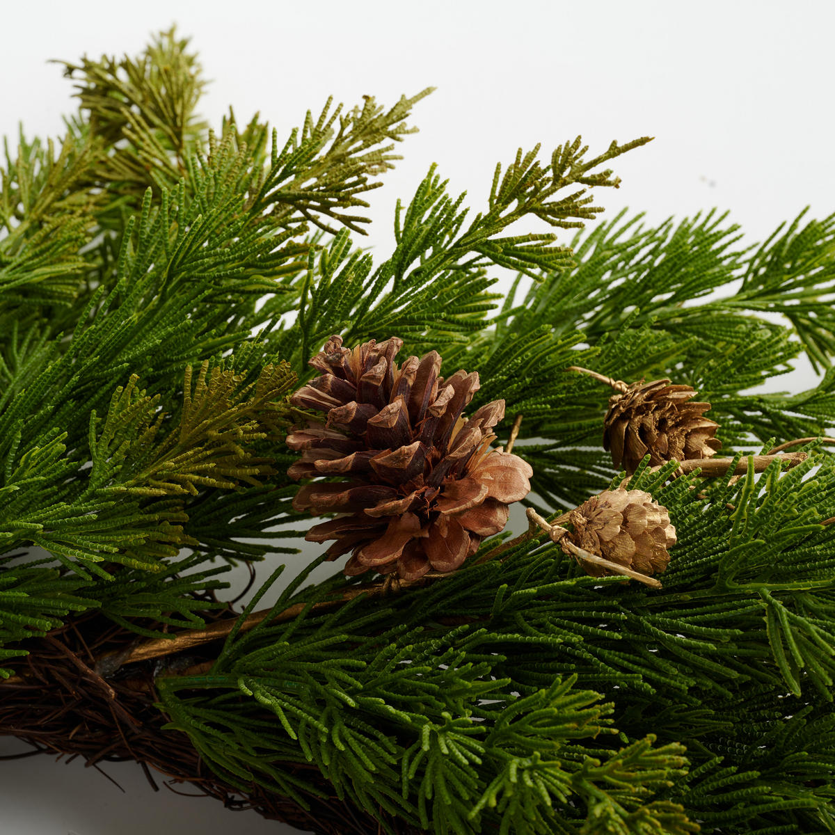 WEIHNACHTSKRANZ Folke, Ø54cm - Grün, Kunststoff (54/11/54cm) - home&you