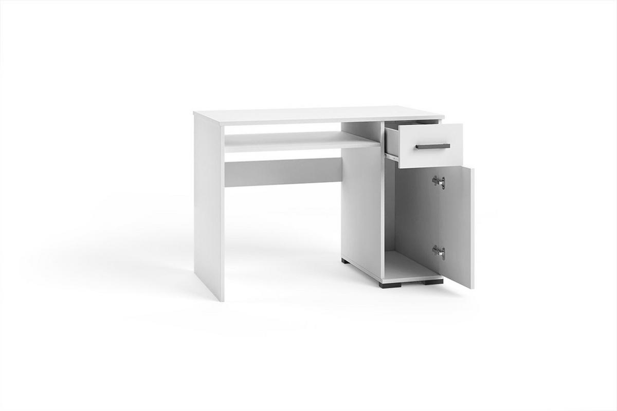 SCHREIBTISCH ALBANO 90x56x75 cm Bürotisch Computertisch, Weiß - Weiß, Holzwerkstoff (56/90/75cm) - MASSENO