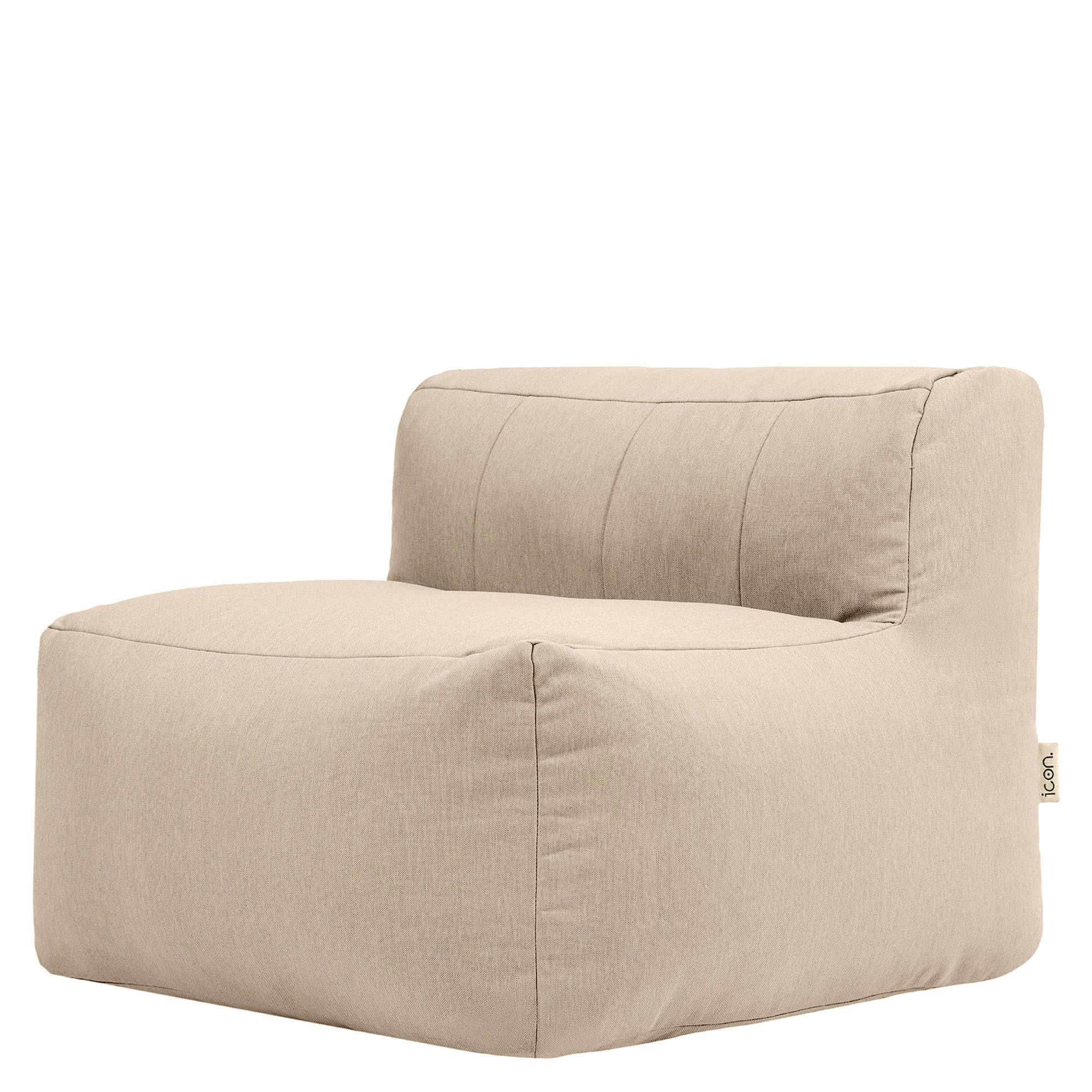 SITZSACK-SOFA Sessel - Beige, Textil (95/68/100cm) - icon