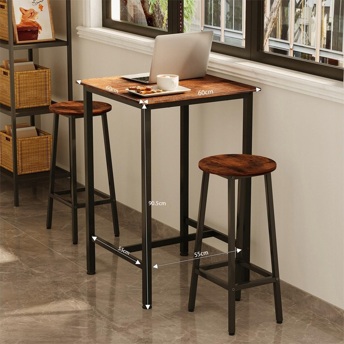 BARTISCH, braun - Braun, Holzwerkstoff (28/48/14cm)