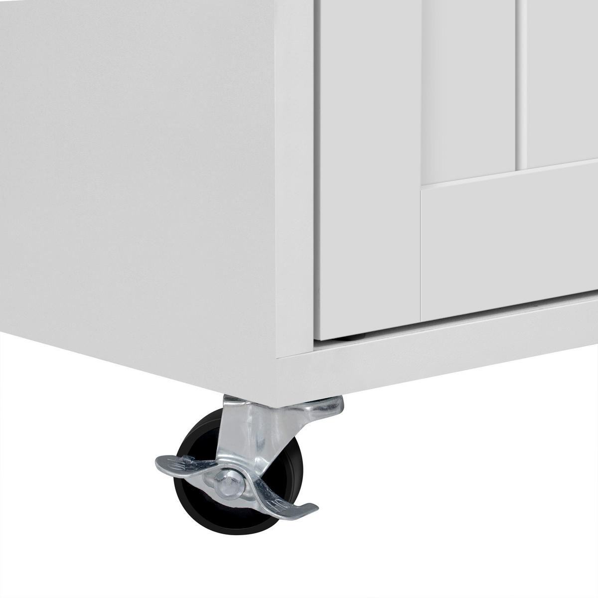 KÜCHENINSEL 112-180.5x45x92.2 cm Weiß mit Ausziehplatte & Rollen - Weiß, Holzwerkstoff (180.5/92.2/45cm) - Modfu