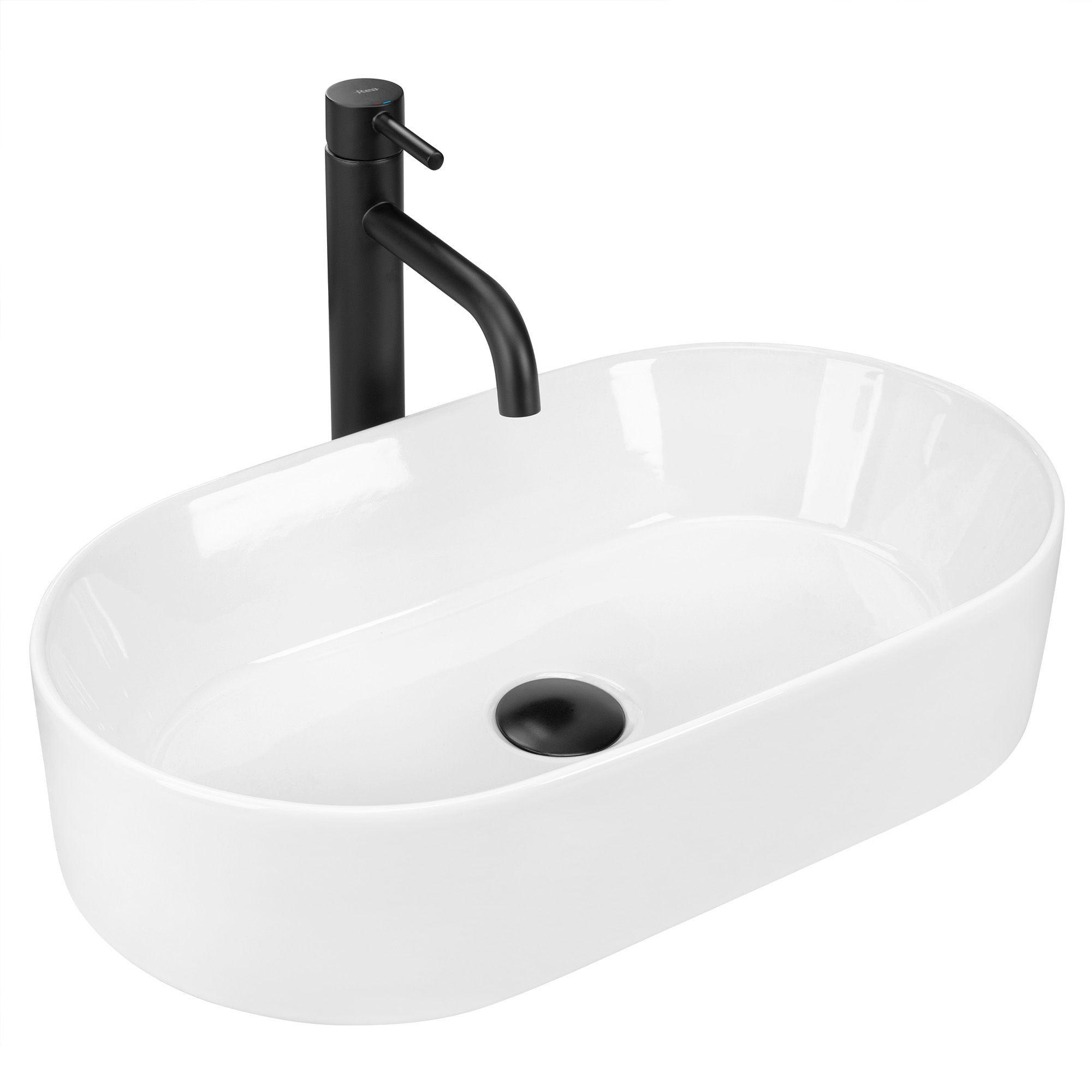 REA Aufsatzwaschbecken Weiß 30x11.5x53 cm