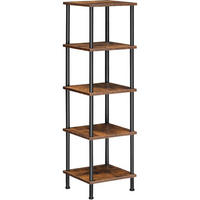 STANDREGAL 5 Ebenen Vintagebraun 30 x 30 x 115 cm - Multicolor, Holzwerkstoff (30/115/30cm)