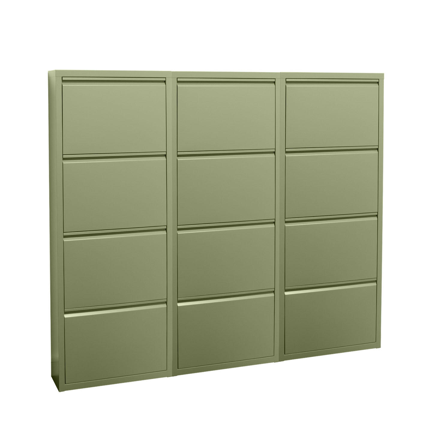 SKOSKÅP Pisa 150 x 16 x 140 cm – grön 140/150/16 cm