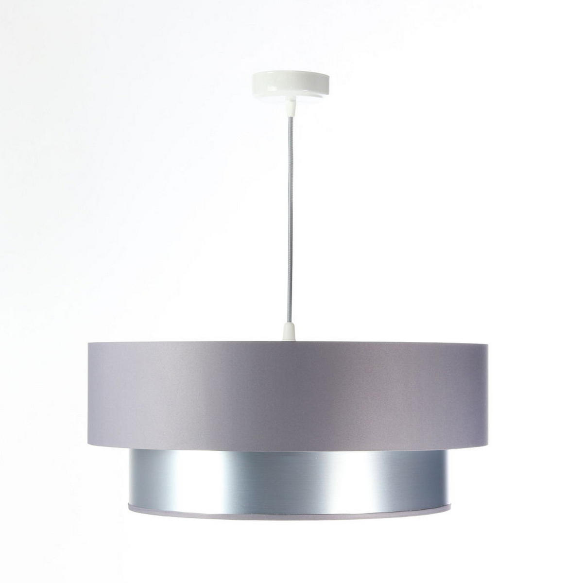 HÄNGELEUCHTE Grau 50/20 cm - Silberfarben/Grau, Kunststoff (50/1/20cm) - ONZENO