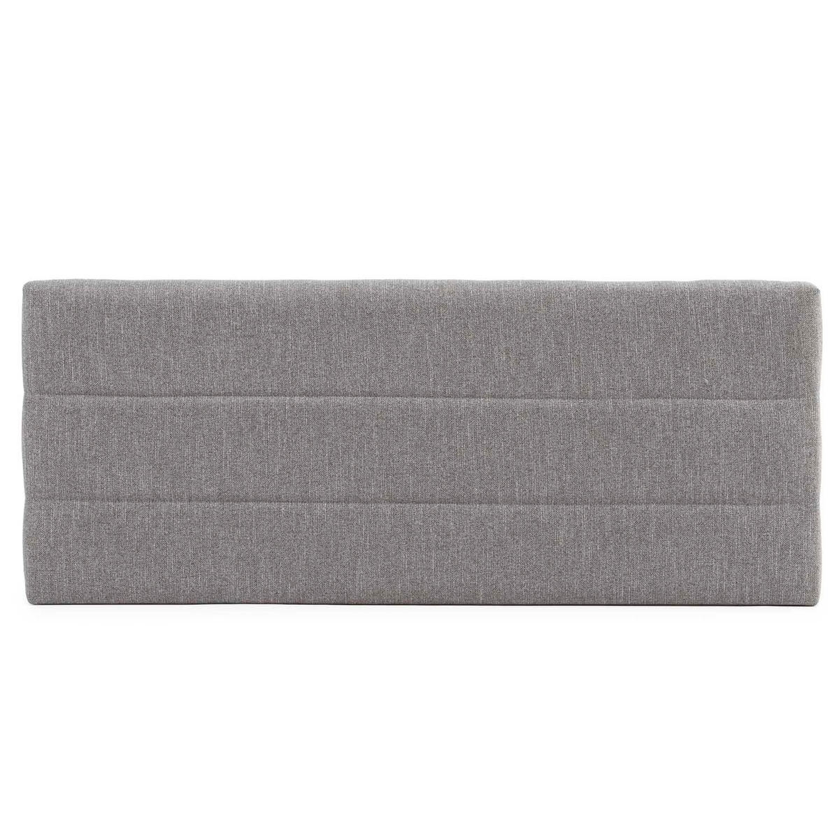 KOPFTEIL 160x60 cm Miconos Grau - Grau, Textil (8/60/160cm) - VS Venta-stock