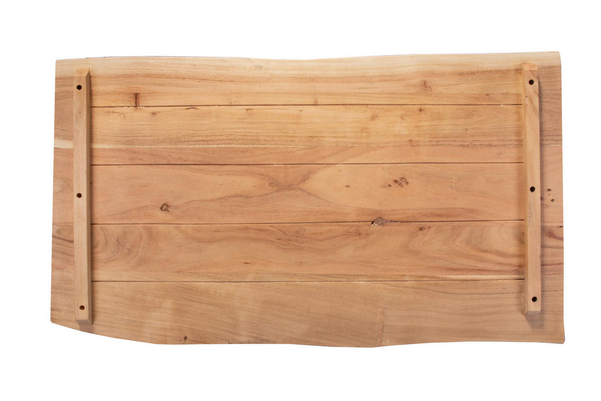 TISCHPLATTE CURT - Beige/Naturfarben, Akazienholz/Holz (60/100/3cm) - SAM