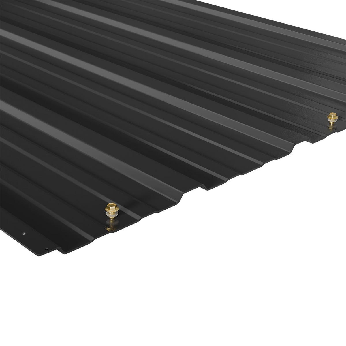 PROFILBLECH Anthrazit 129x45 cm 12er-Set - Anthrazit, Metall (45/129cm) - Juskys