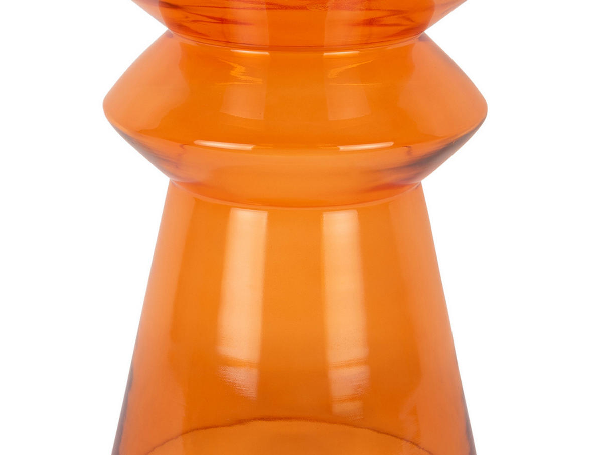 BEISTELLTISCH Amarre Orange 32/32/45 cm - Orange, Glas (32/32/45cm) - Leitmotiv