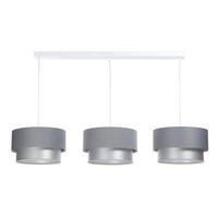 HÄNGELEUCHTE Grau 30/88 cm - Silberfarben, Kunststoff (30/2.6/88cm) - ONZENO