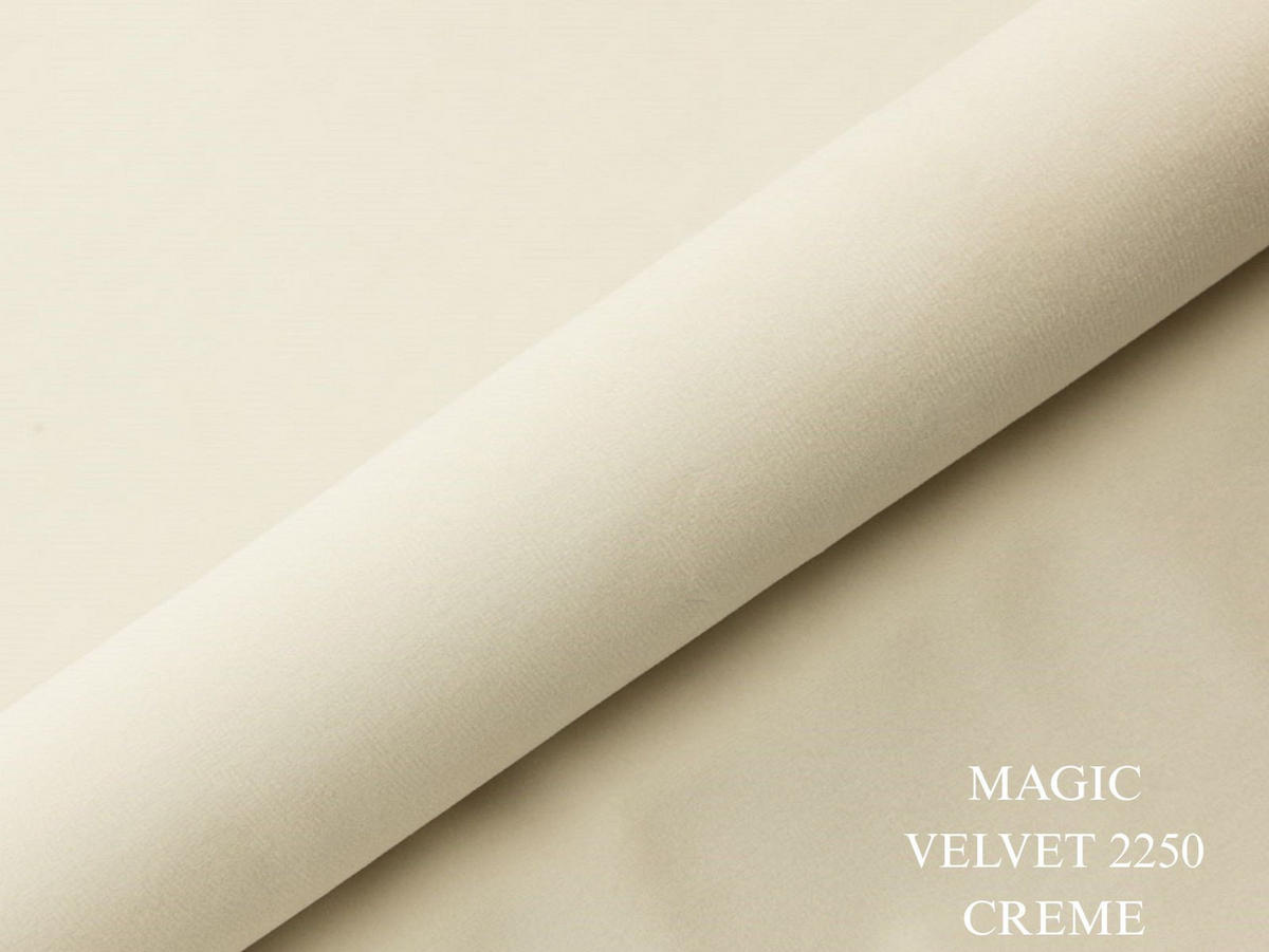 BOXBETT 160x200 VELIA Creme Velvet - Creme, Holzwerkstoff/Textil (160/200cm) - Compleo24