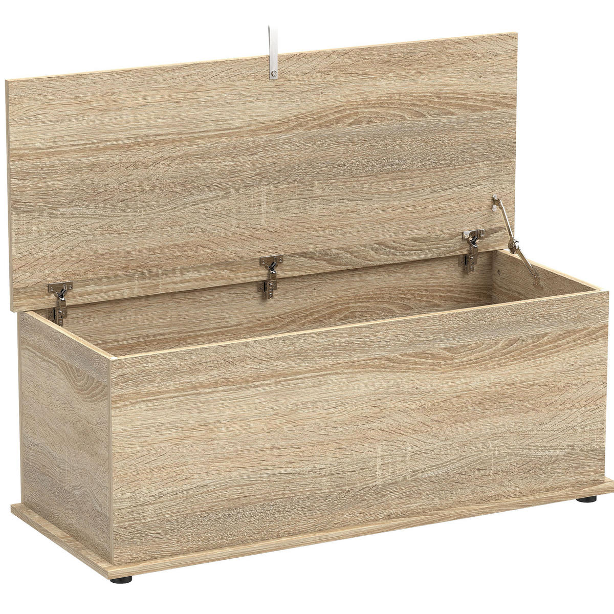 KISSENBOX DE-12478 mit klappdeckel 100/40/40 cm Naturholz - Naturfarben, Holzwerkstoff (40/40/100cm) - ComfortXL