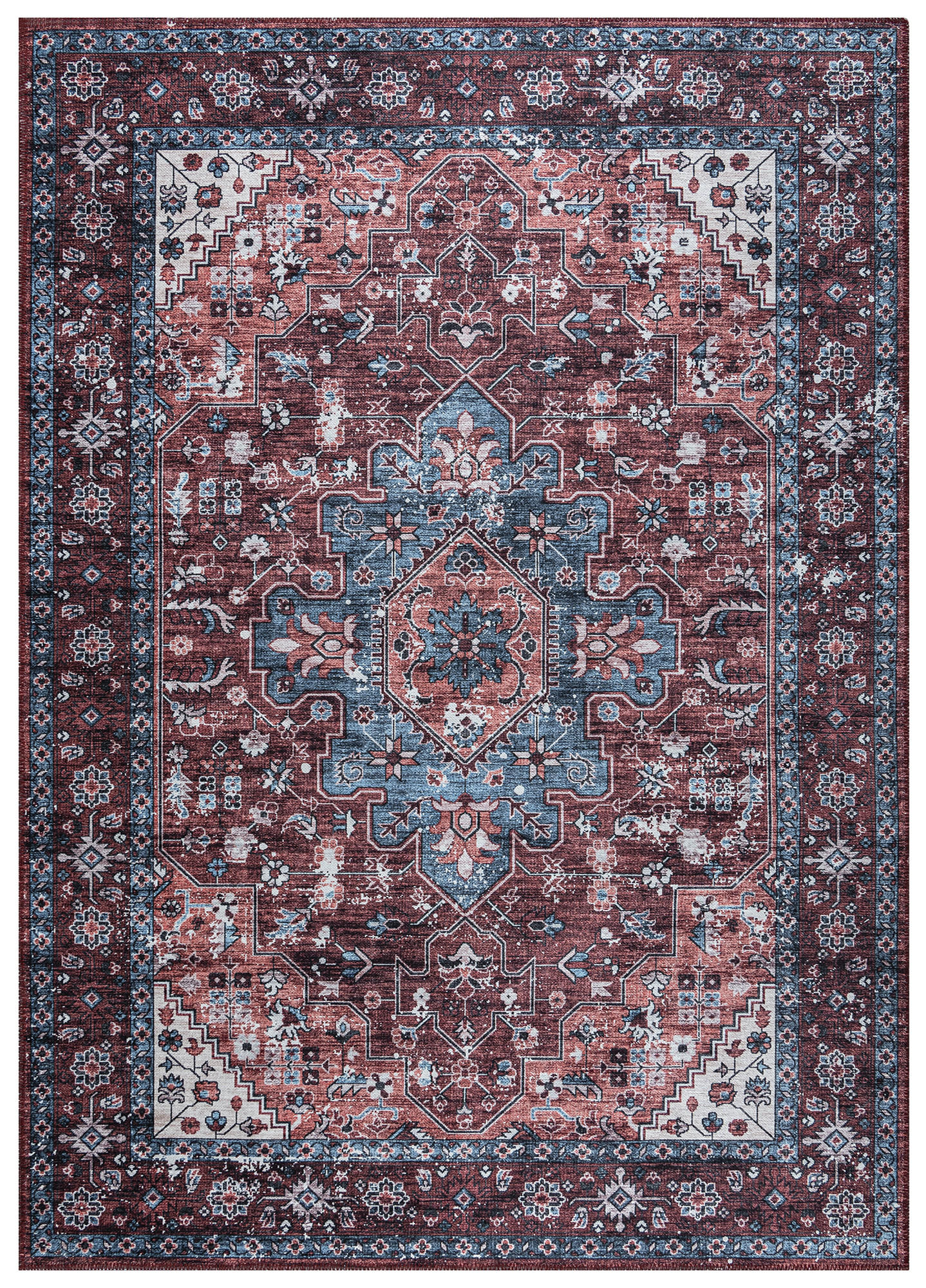 Tapiso Teppich Bordeaux 90x150 cm
