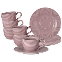 ESPRESSOTASSEN MIT UNTERTASSEN Beat Color Glaze Altrosa 100 ml 6er Set - Altrosa, Keramik (13.7/6.3/13.7cm) - Seltmann Weiden