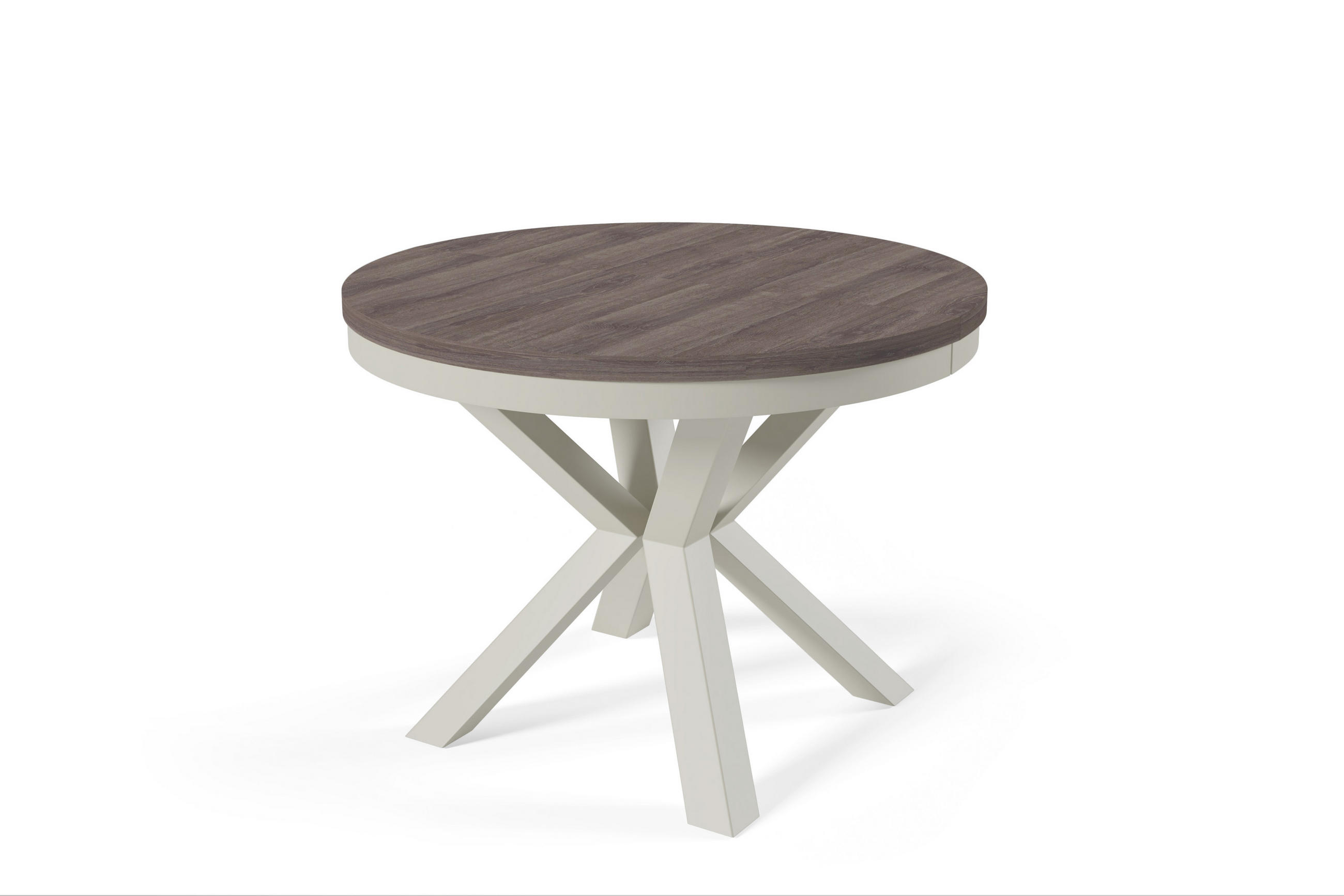 ESSTISCHE NORVIX - Kaschmir/Dunkelbraun, Holzwerkstoff (120/120/76cm) - Meblini