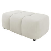 POLSTERHOCKER Furyn - Creme/Schwarz, Holzwerkstoff/Kunststoff (93/38/62cm) - MIRJAN24