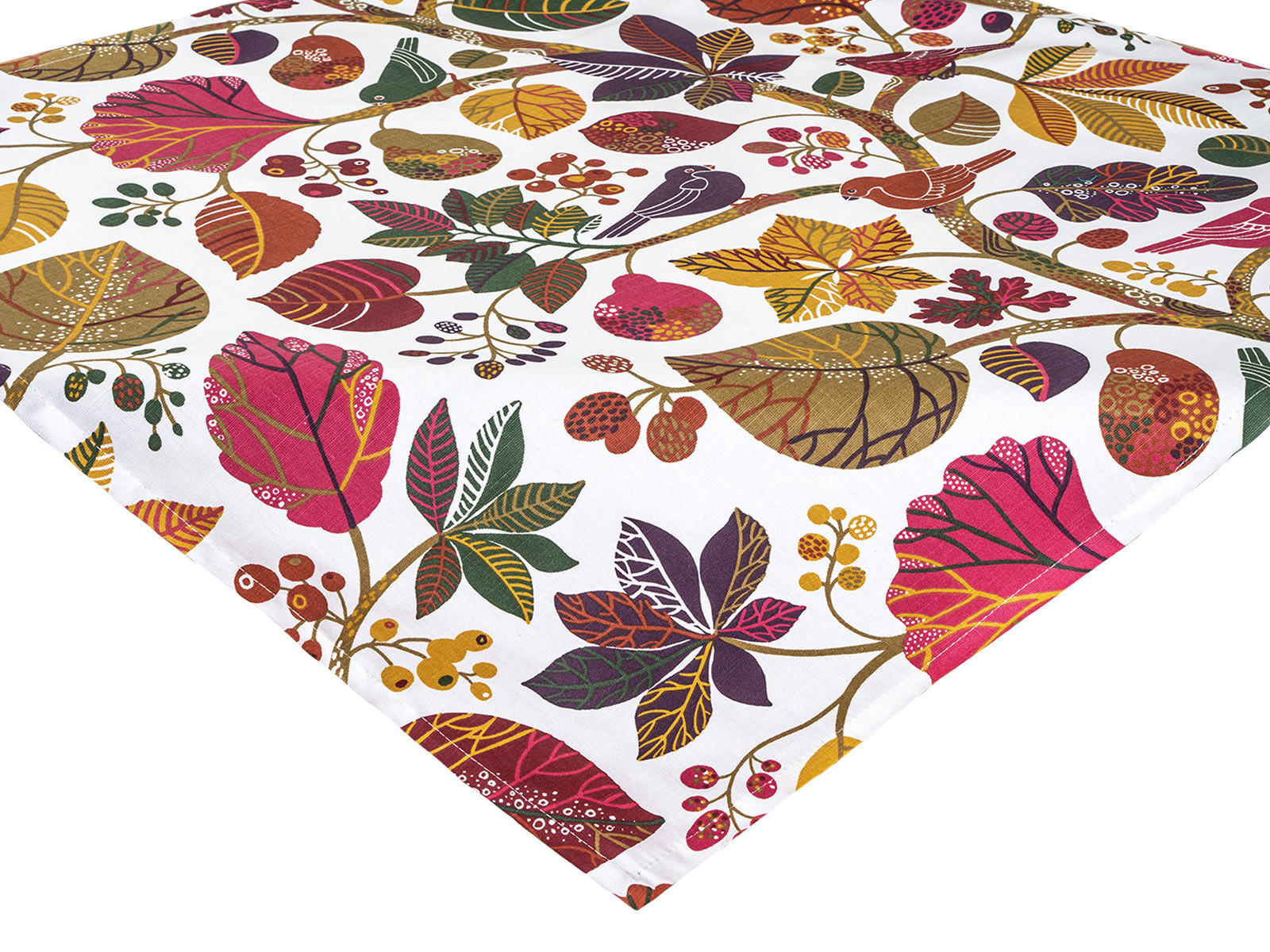 MITTELDECKE Zauberwald elfenbein-bunt Baumwolle 80/80 cm - Ecru/Multicolor, Textil (80/80cm) - beties Heimtextil