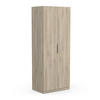 KLEIDERSCHRANK, 2 Türen - GHOST - Eiche - 79,4 x 51,1 x 203 cm - Beige, Holz (51.1/203/79.4cm) - Demeyere