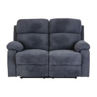 RELAXSOFA - 2 Personen - stoff - anthrazitgrau Tolzano - Anthrazit, Textil/Metall (146/100/96cm) - Vente-Unique