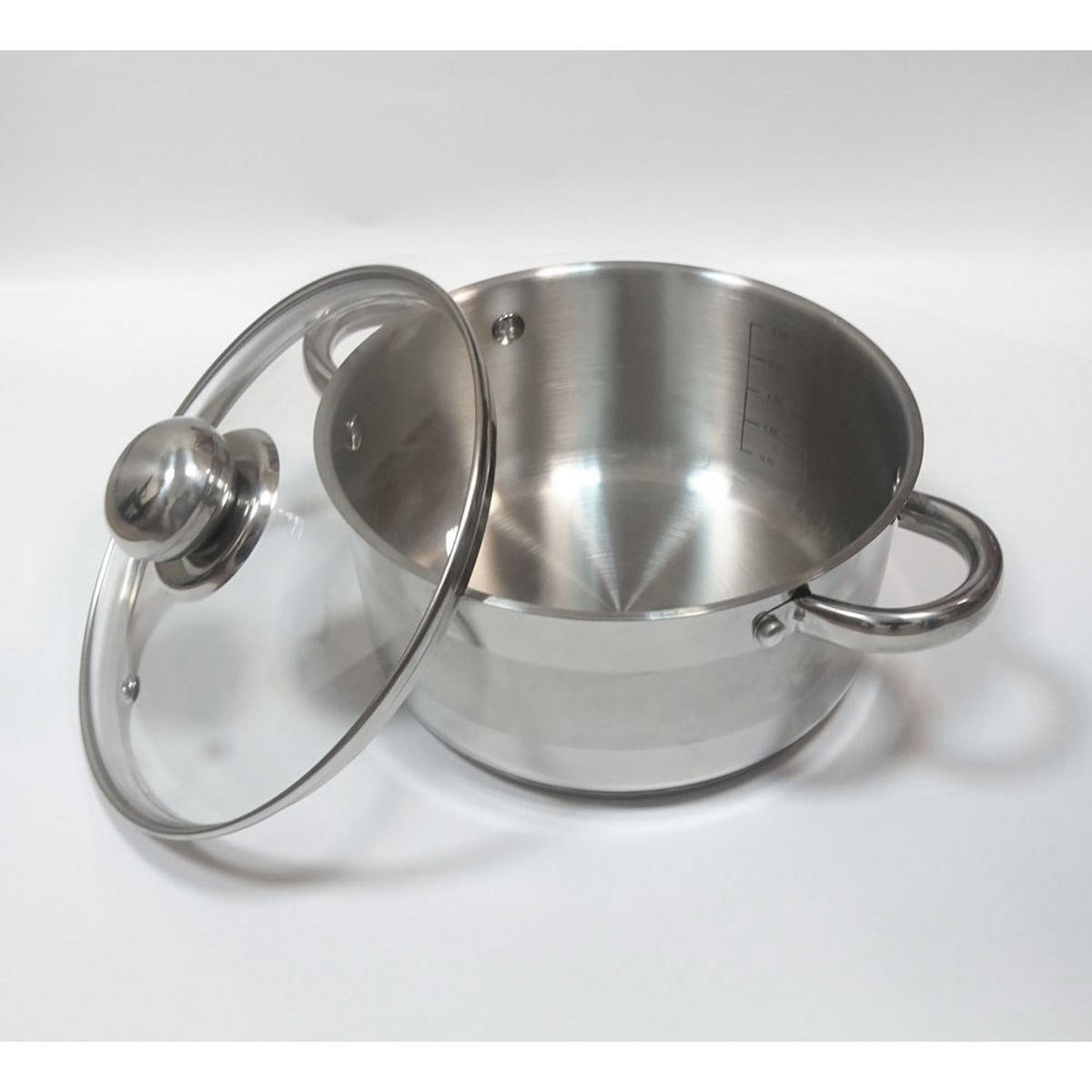 TOPF Silber 24/24/13.5 cm KH4331 - Silberfarben, Metall (24cm) - Kinghoff 