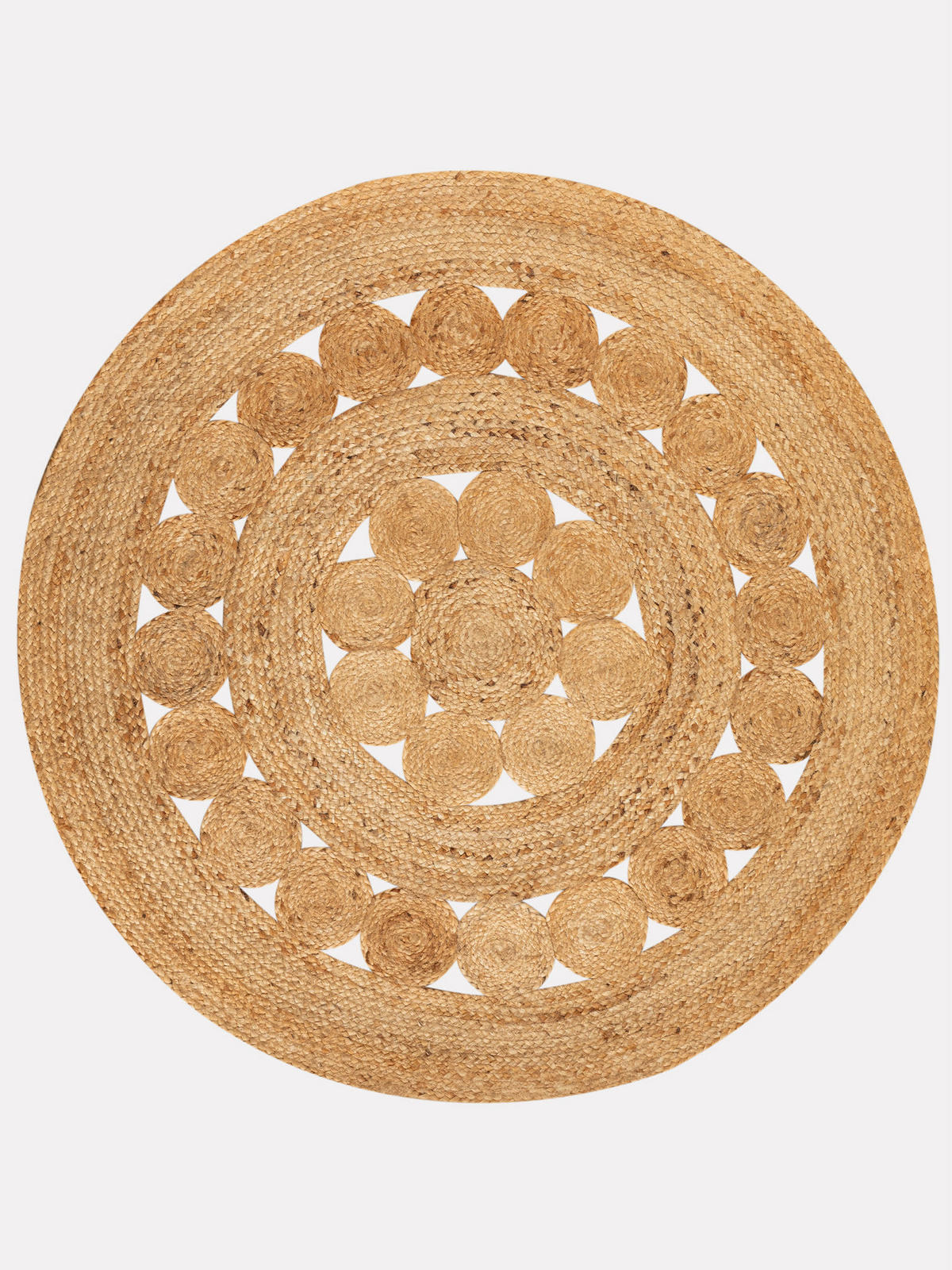 FLACHGEWEBETEPPICH 150/150 cm Goa Flower - Naturfarben, Naturmaterialien (150/150cm) - Steffensmeier
