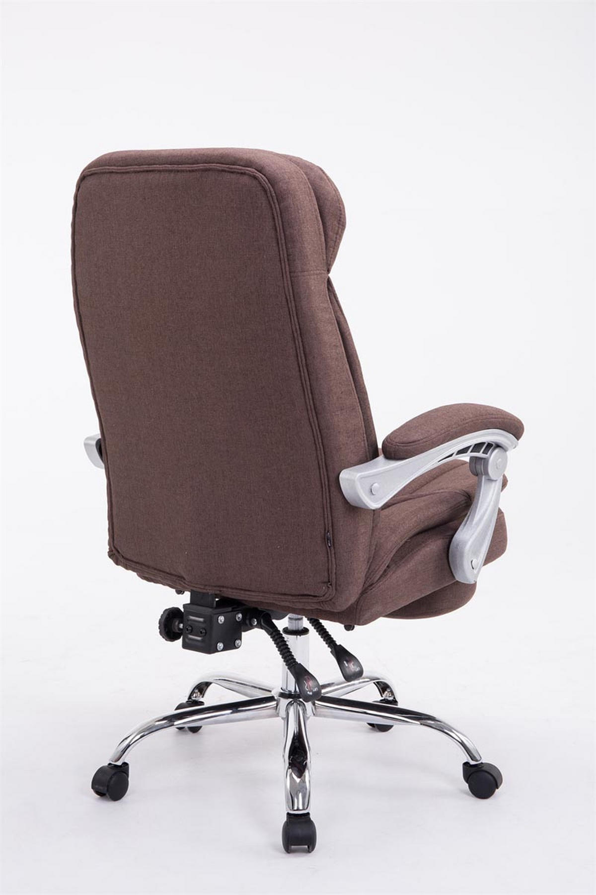 BÜROSTUHL XL Troja, Stoff Braun - Braun, Textil/Metall (67/122/67cm) - TPFLiving