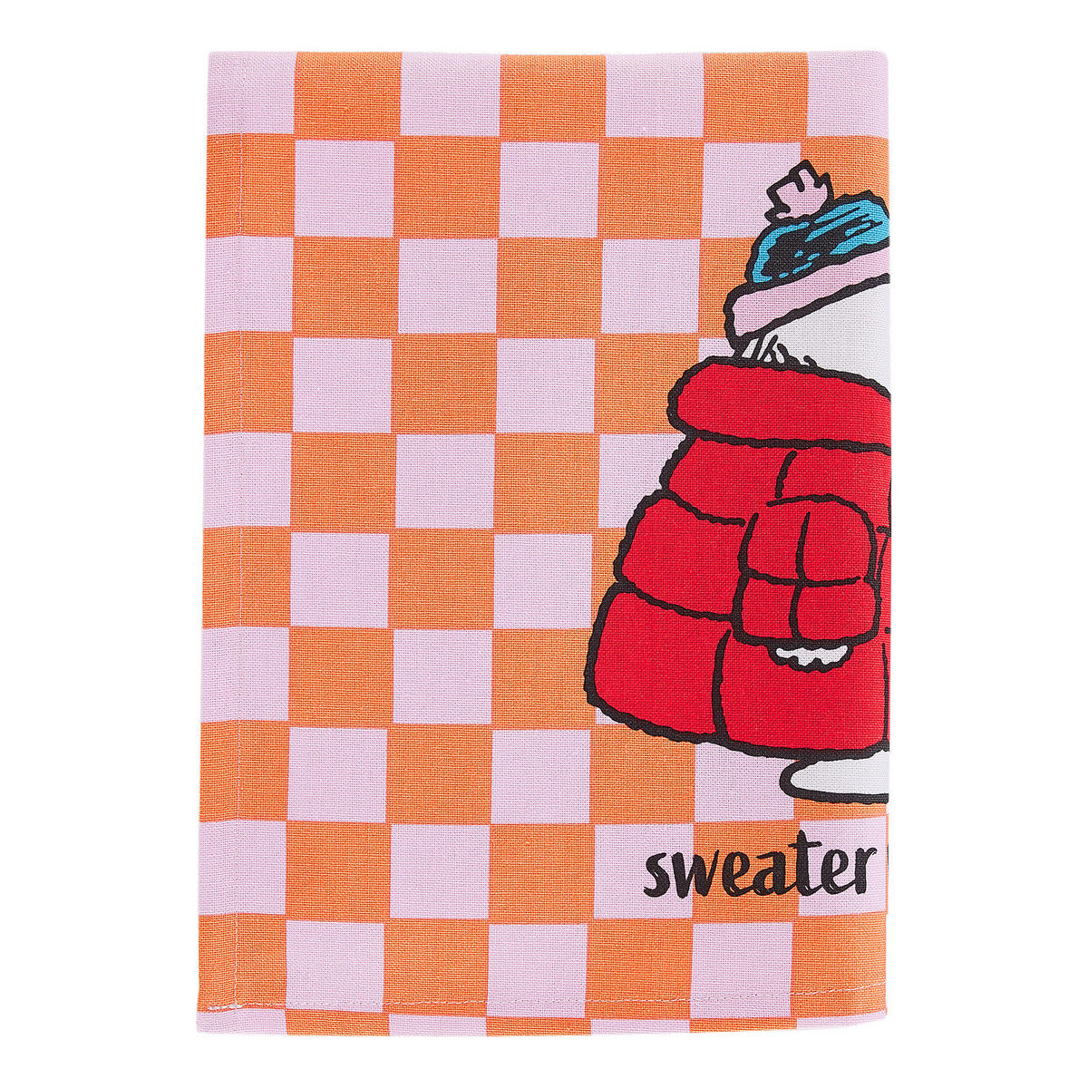 GESCHIRRTUCH Peanuts Checker Style - Orange, Textil (38/54cm) - Butlers