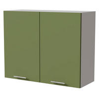 KÜCHENHÄNGESCHRANK Brerra W3/90 Weiß / RAL 6025 farngrün Matt 90 / 32,5 / 72cm - Weiß/Grün, Holz/Holzwerkstoff (90/72/32.5cm) - Feldmann-Wohnen