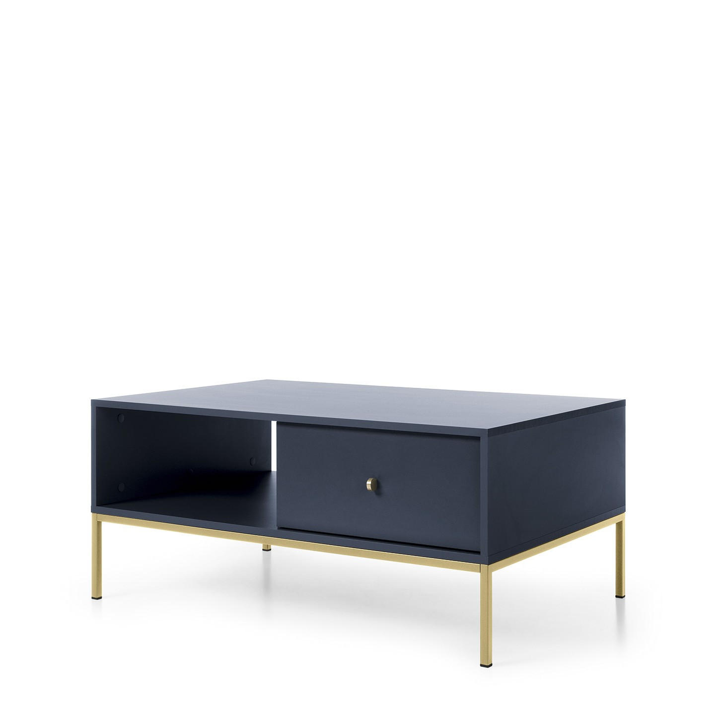 COUCHTISCH MONDO 103,5/46,2/68 cm Blau - Blau, Holzwerkstoff (68/103.5/46.2cm) - MASSENO