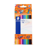 BUNTSTIFTE Set, 1 x 12er Set Farbstifte aus Holz für Kinder und Erwachsende,12 Farben - Vorgespitzte Holzstifte zum Malen oder Zeichnen - Blau/Multicolor, Naturmaterialien (9/19cm) - Bestlivings