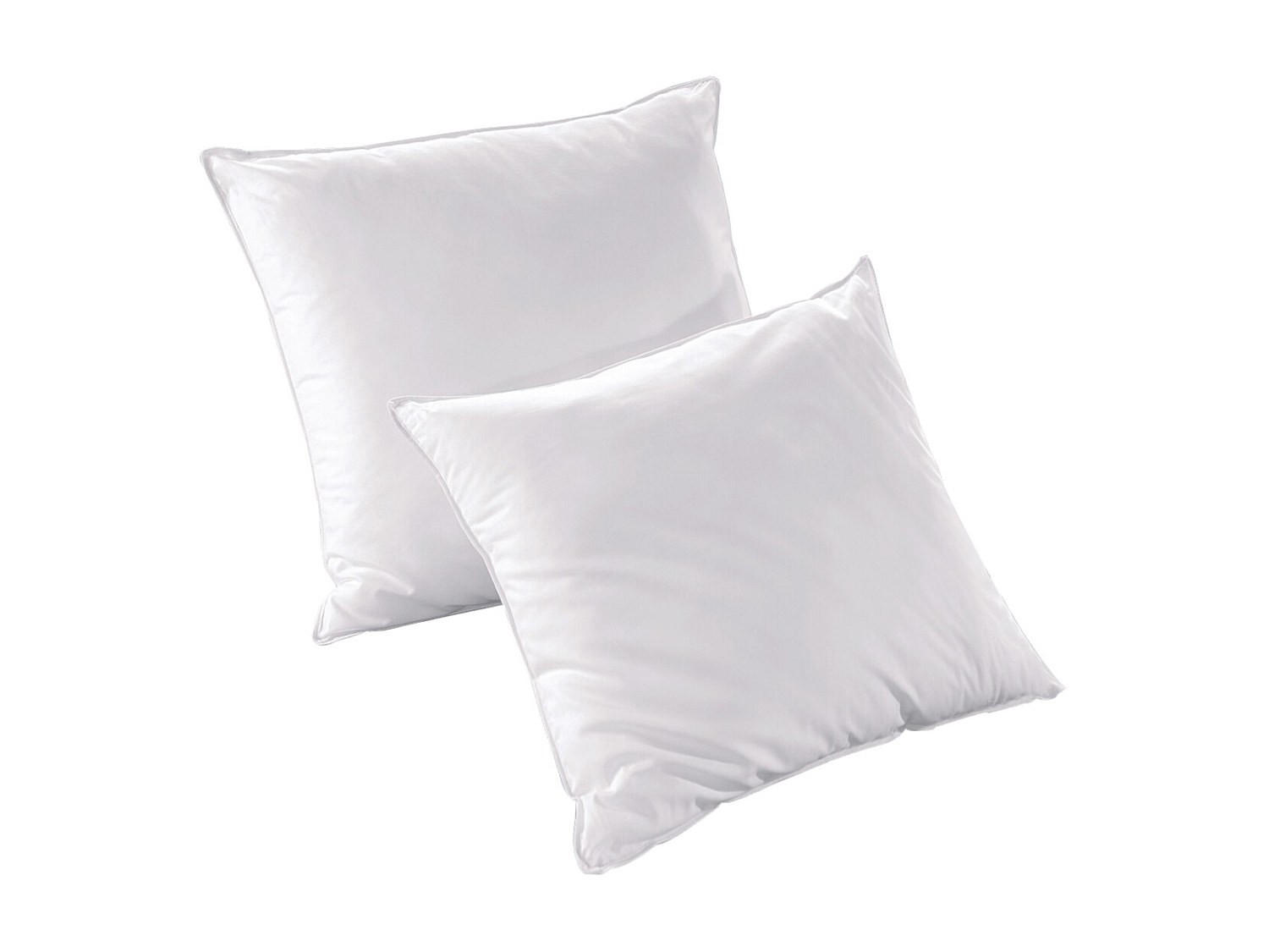 KOPFKISSEN 2er-Set recycelt - Microfaser - 60 x 60 cm - ROSA von DREAMEA - Weiß, Textil (60/60cm) - Vente-Unique