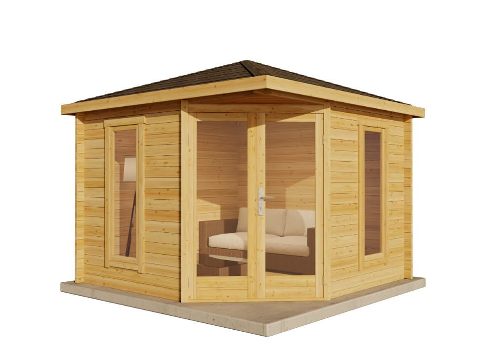Alpholz Gartenhaus Pinien 312x266x312 cm