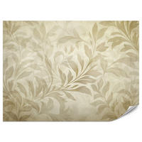 FOTOTAPETE für Schlafzimmer Blätter Pflanzen Natur Beige Vintage 300x210 - Beige/Braun, Papier (300/210cm) - Muralo