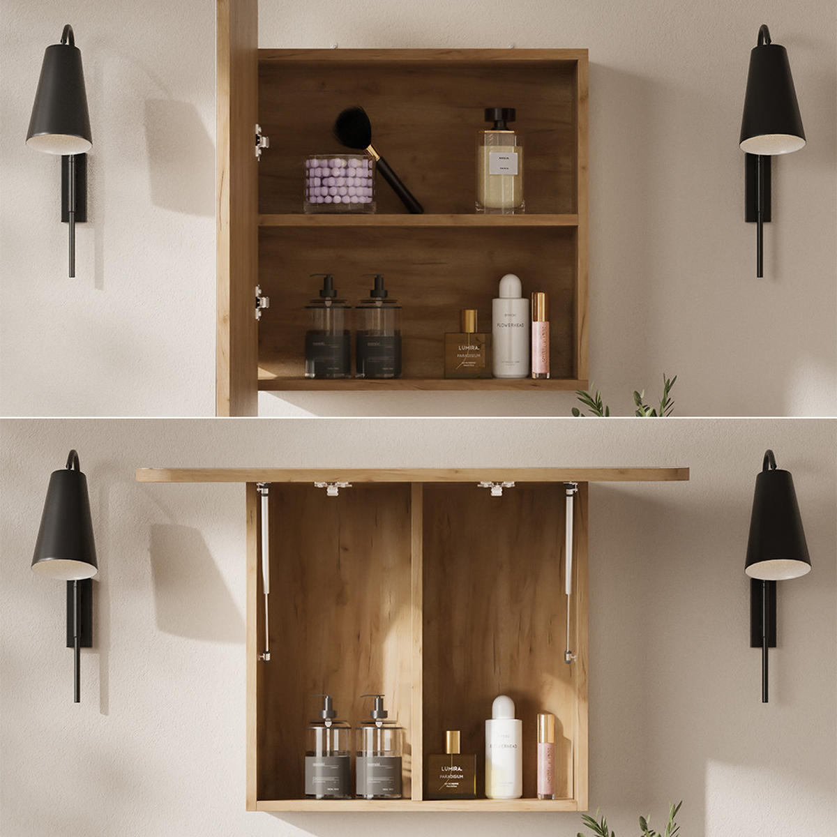 KOUPELNOVÁ ZRCADLOVÁ SKŘÍŇKA Zino Zlatý mocný dub - medově dubová, kompozitní dřevo (70/50/17.4cm) - Vicco