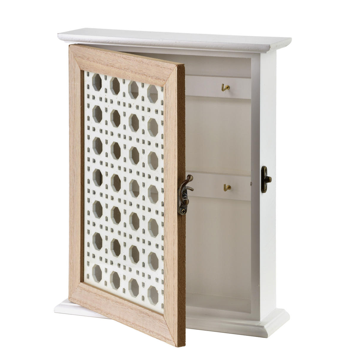 SCHLÜSSELKASTEN Stacy Braun 19.5/6.5/25 cm Holz - Braun, Holz (19.5/25/6.5cm) - Mondex